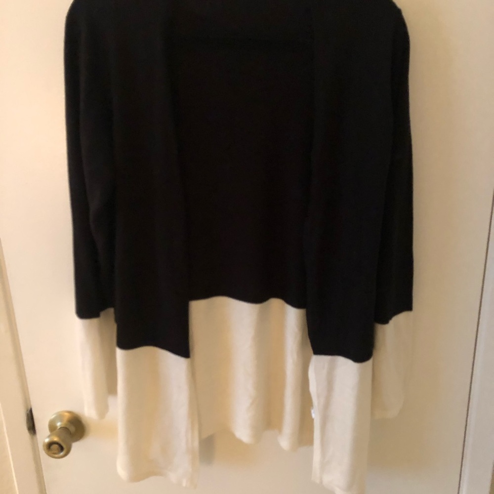 Calvin Klein two tone cardigan